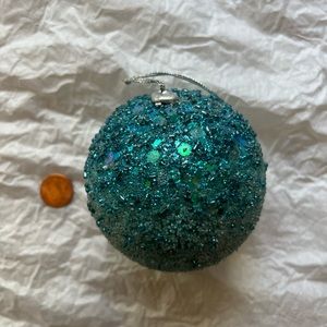 Sequence beaded ball Christmas ornament